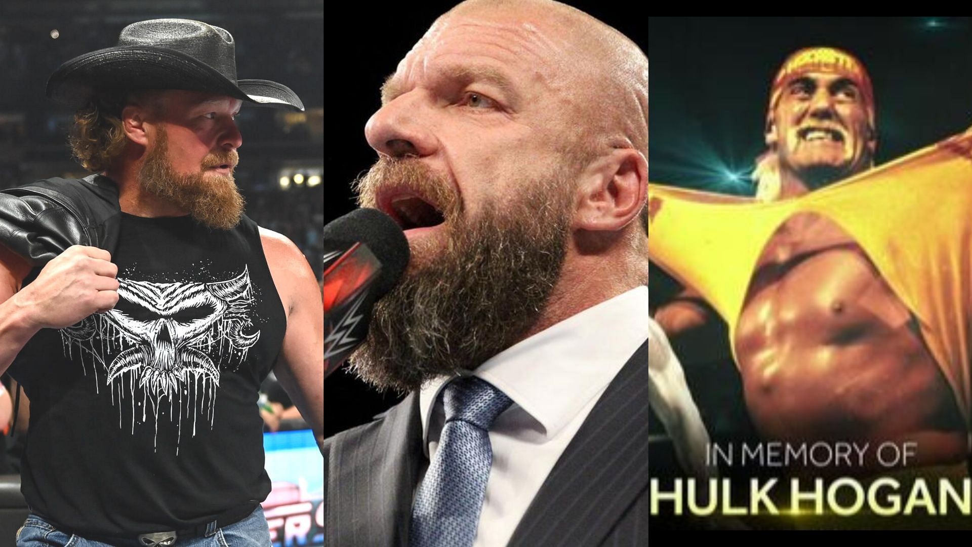 Brock Lesnar, Triple H, and Hulk Hogan [Image Credits: wwe.com]