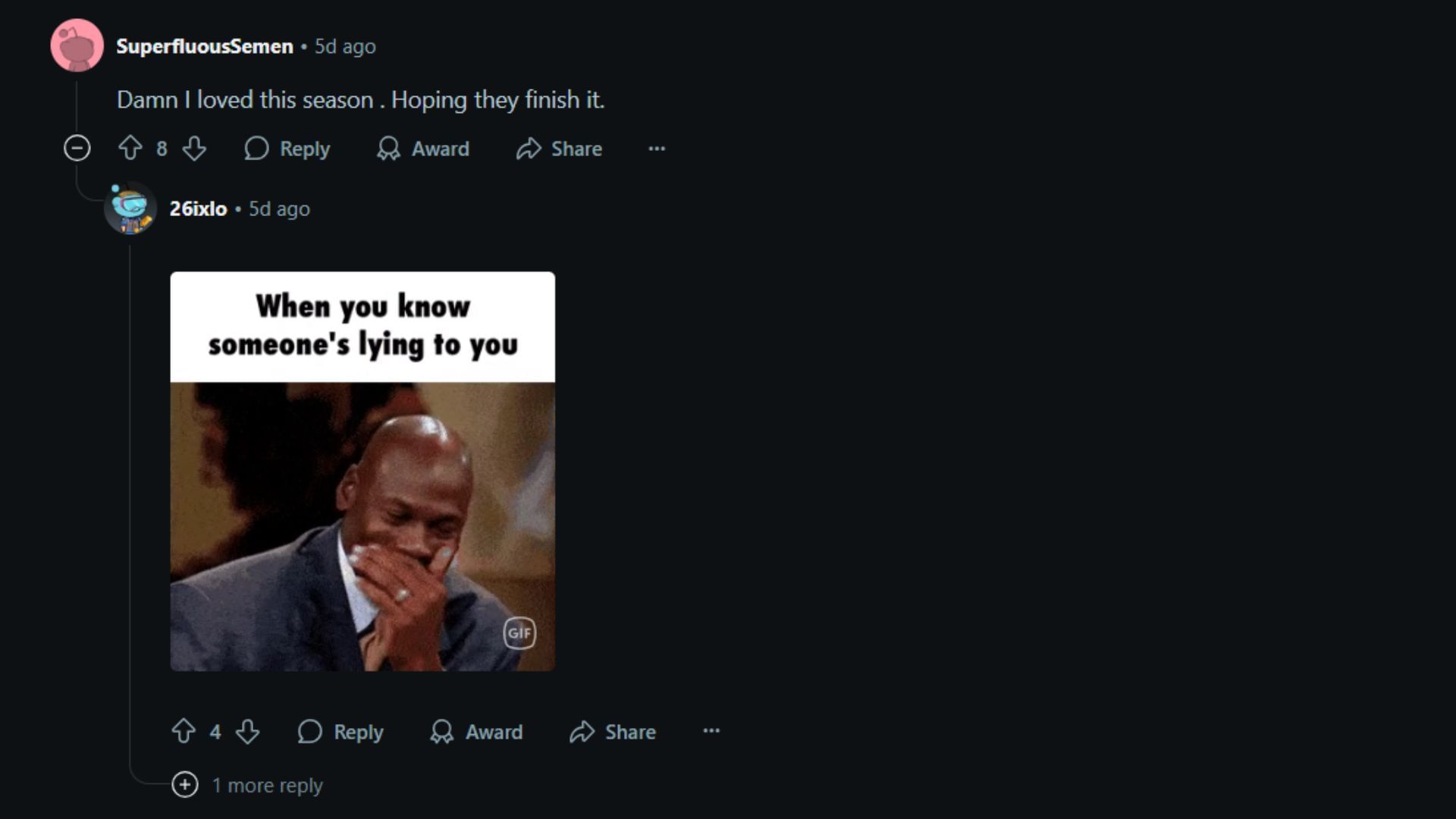 Fans reacting to season 4 of BMF (Image via Reddit/@SuperfluousSemen)