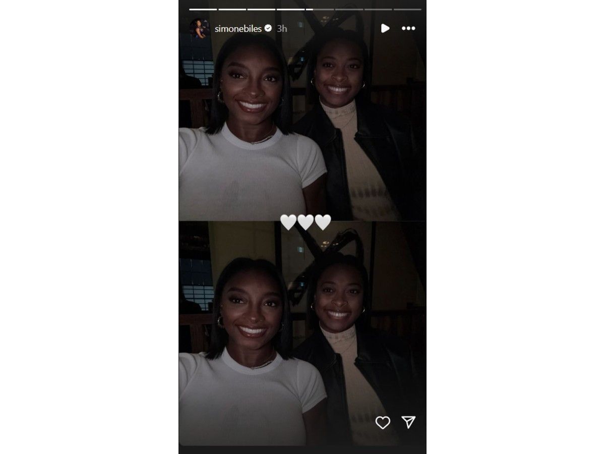 Biles&#039; Instagram story