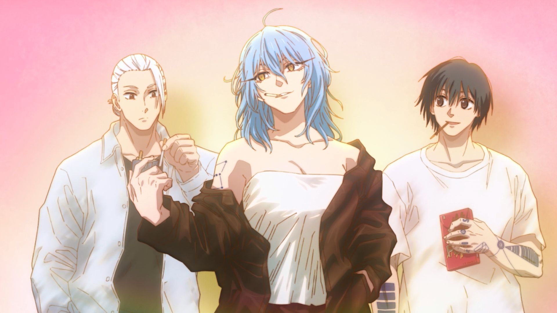 Sakamoto, Akao, and Nagumo (Image via TMS Entertainment)