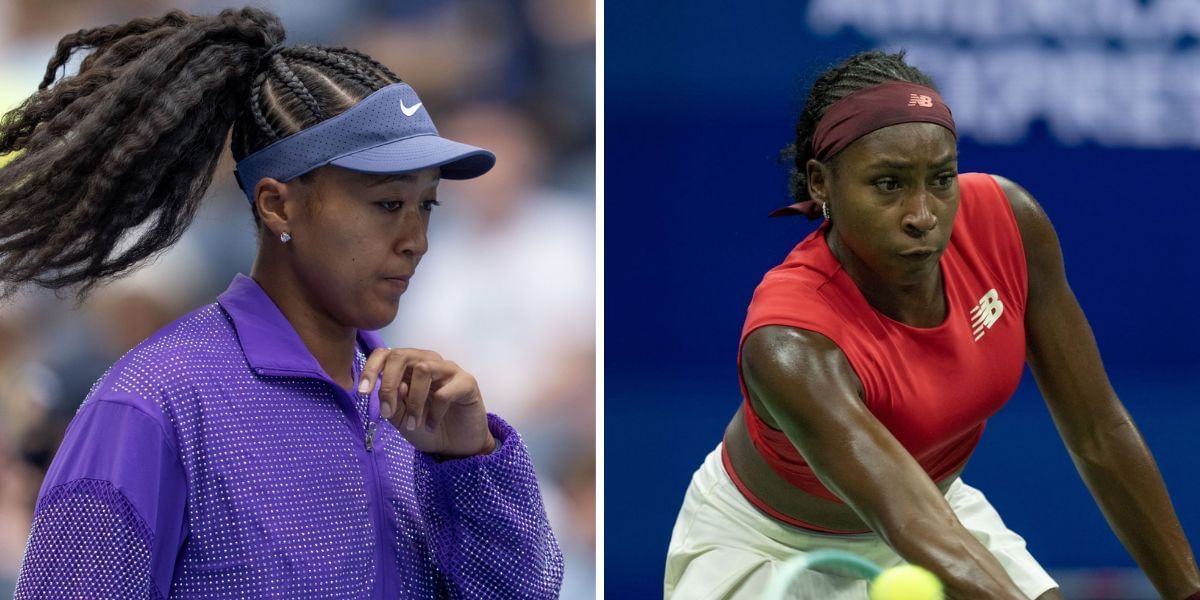 Coco Gauff and Naomi Osaka at the US Open - Image Source: getty 