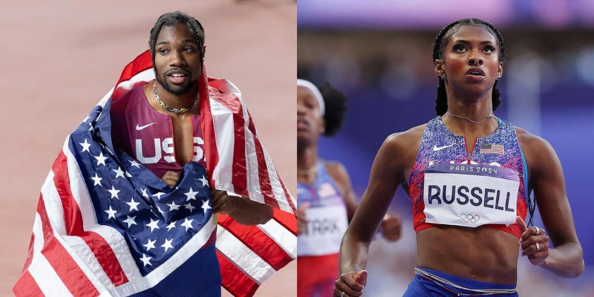 Noah Lyles and Masai Russell are in top 5 of Diamond League standings. PHOTO: Getty