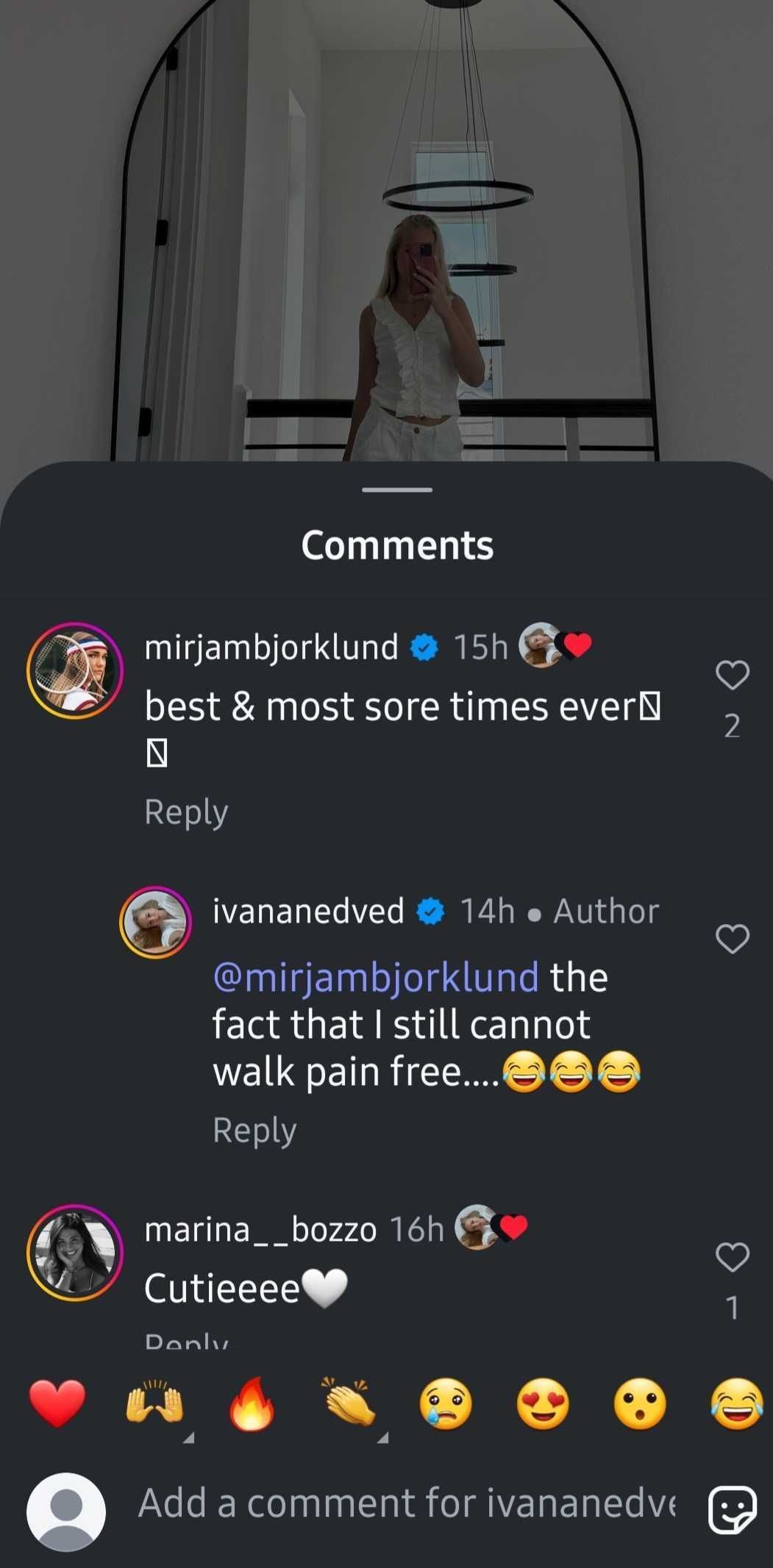 Comments section