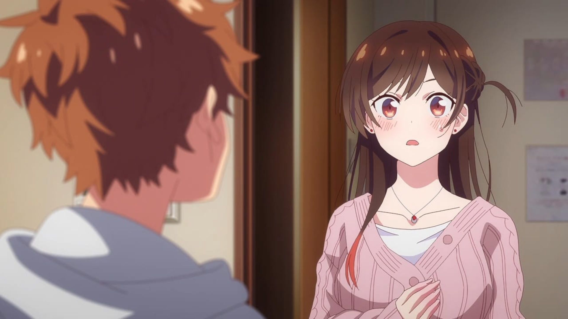 Kazuya is about to confess his feelings to Chizuru (Image via TMS Entertainment)