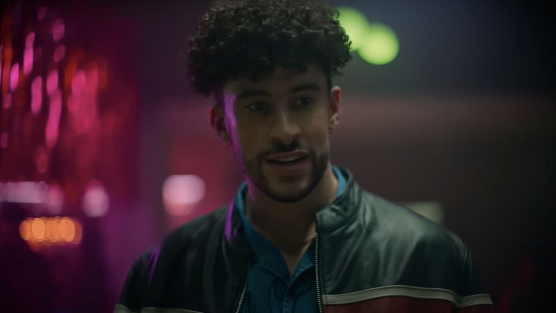 Bad Bunny as Felipe in Cassandro (Image via YouTube/Prime Video)