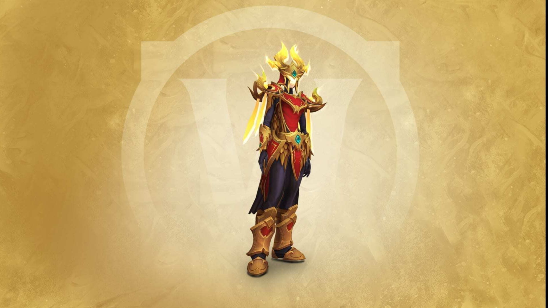The Heroic Edition comes with this fancy Blood Elf/Silvermoon-inspired armor set (Image via Blizzard Entertainment)
