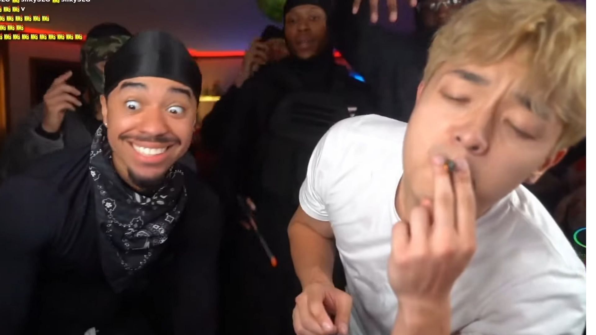 NMSLG celebrates following the FaZe war (Images via Jasontheween News/YouTube)