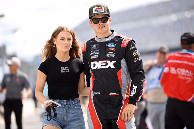 Harrison Burton’s fiancée Jenna announces her brand launch date following its Daytona debut