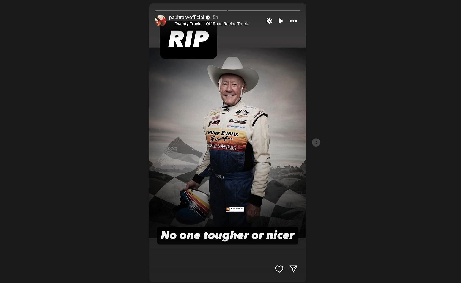 Former IndyCar Champ Paul Tracy Mourns Motorsports Hall Of Famer Walker 91efe 17542397483429 1920