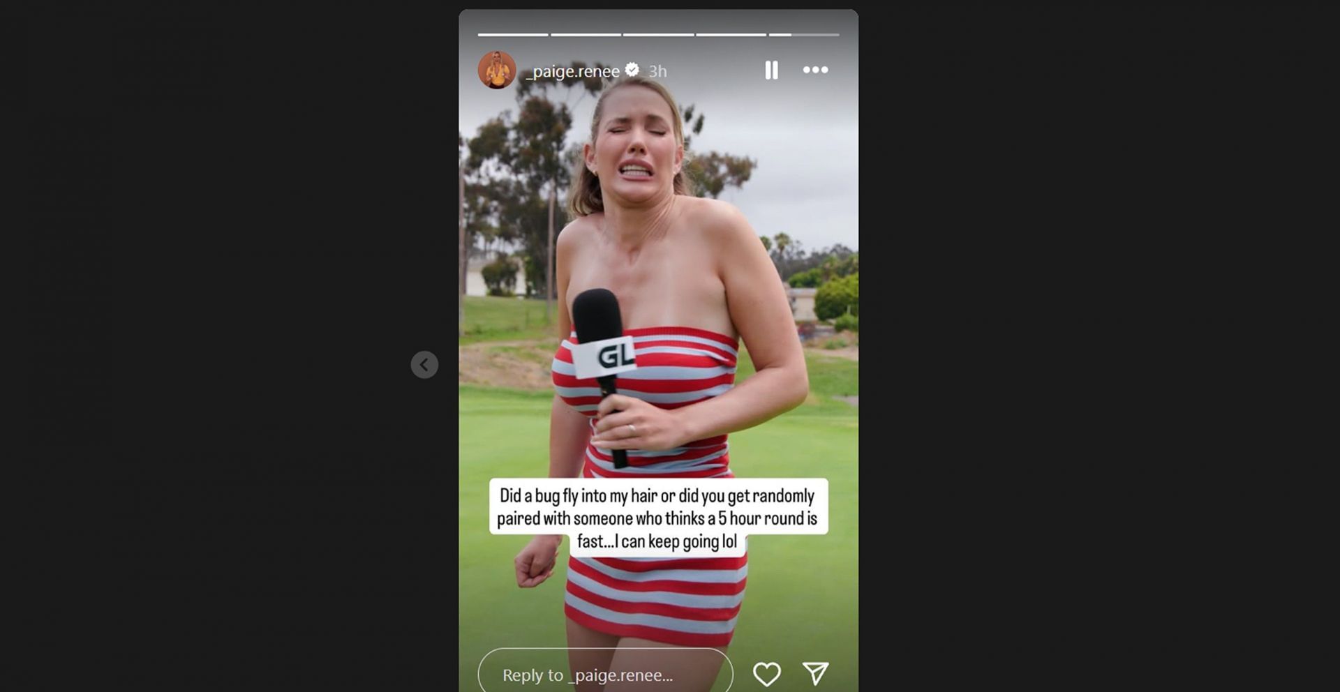 Still from Paige Spiranac&#039;s Instagram story/@_paige.renee