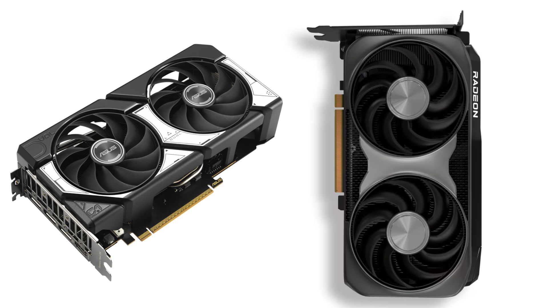 The RTX 5060 and Radeon RX 9060 are 1080p gaming GPUs (Image via Nvidia and AMD)