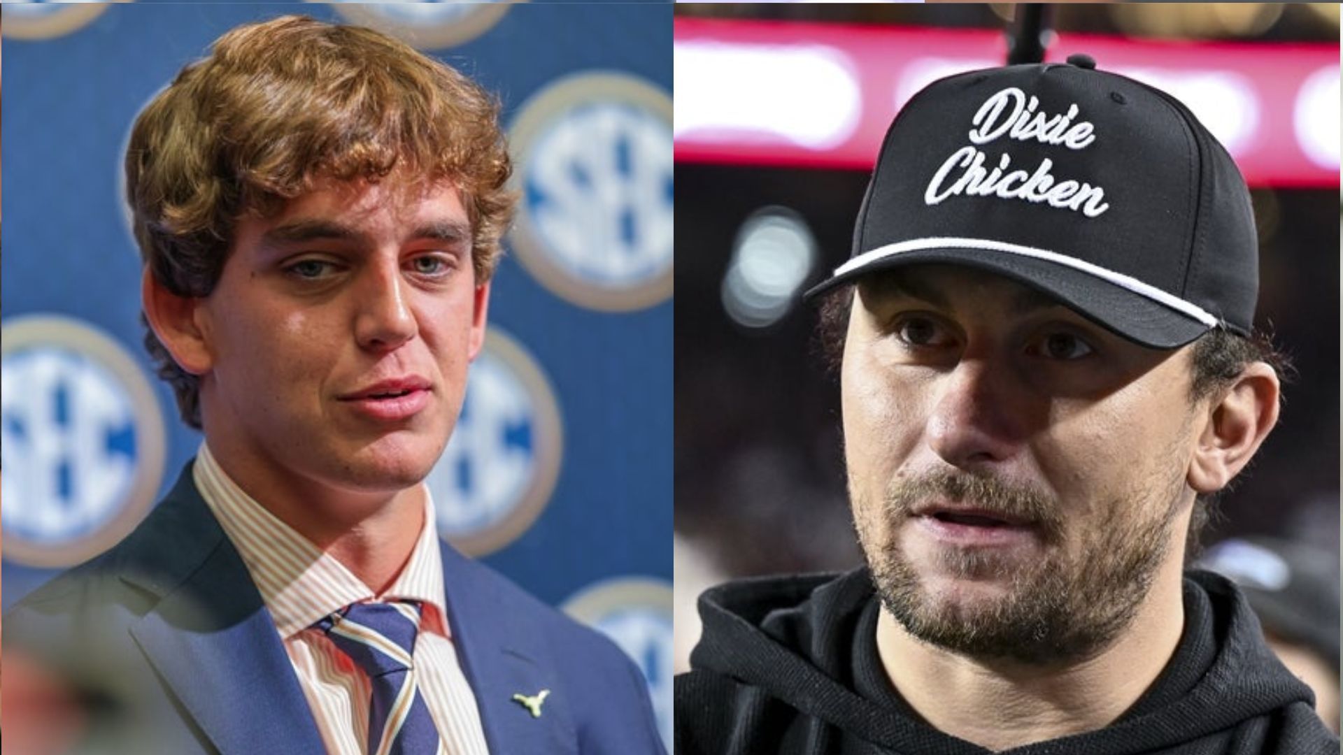 Arch Manning and Johnny Manziel