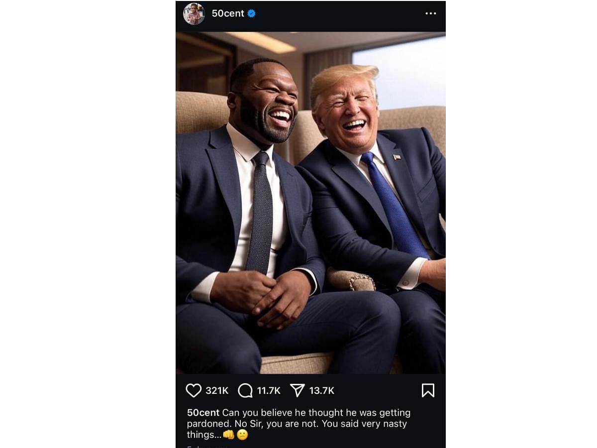 Cent&#039;s IG post trolling Diddy (Image via Instagram/ @50cent)