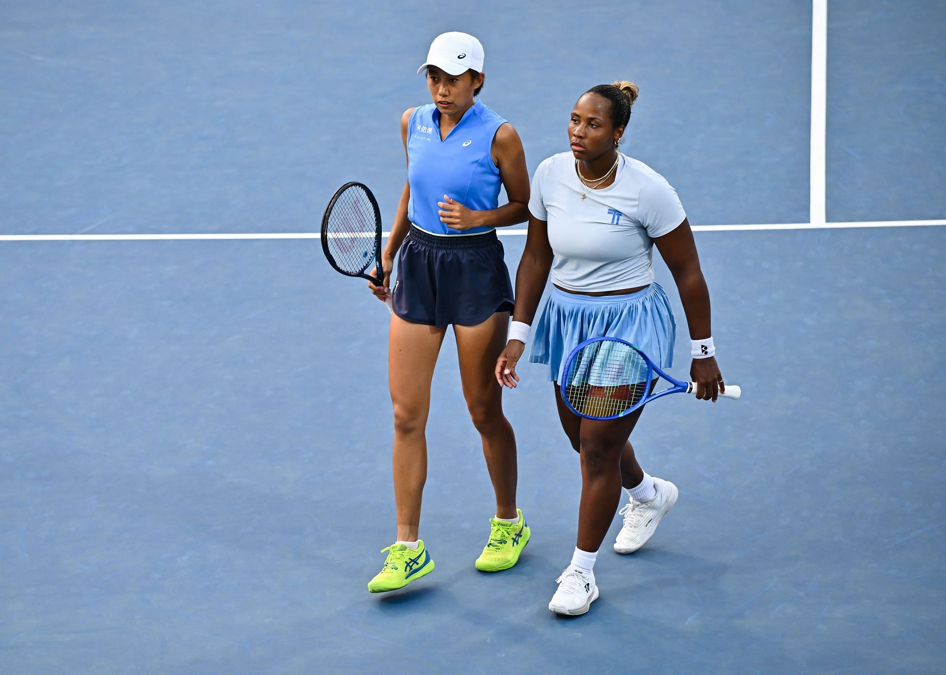 In Picture: Zhang Shuai and Taylor Townsend (Getty)