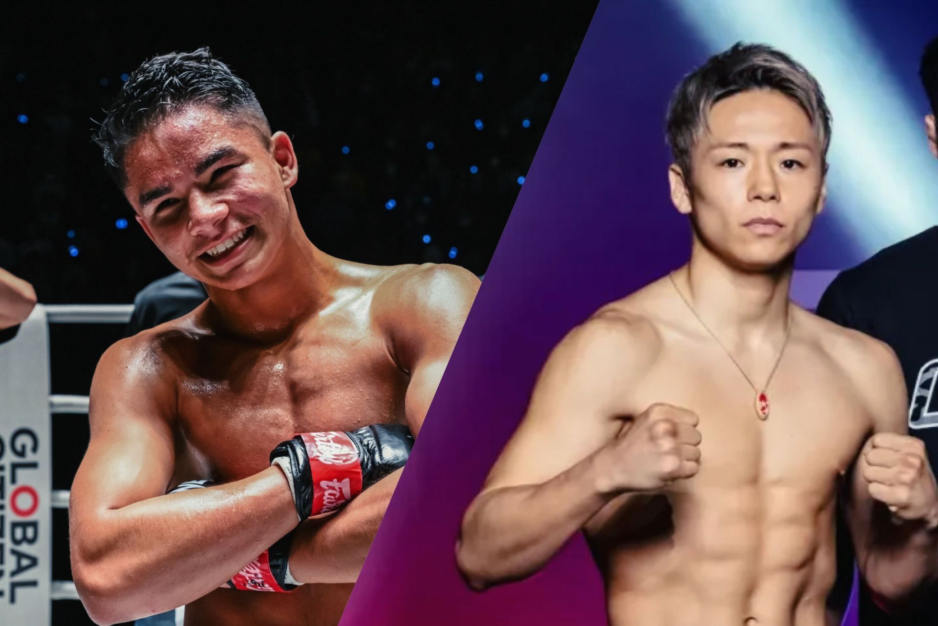(From left) Johan Ghazali and Takeru Segawa. [Images: ONE Championship]