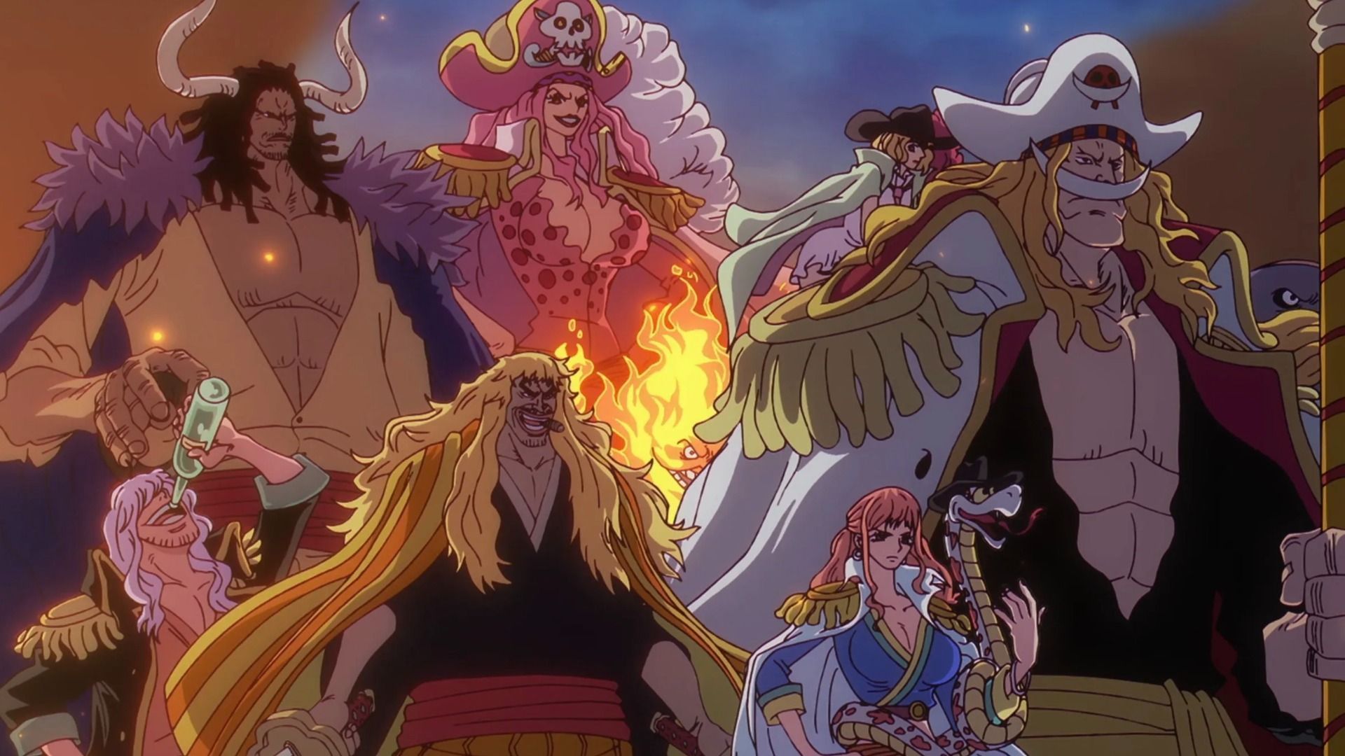 Rocks Pirates as seen in One Piece anime (Image via Toei Animation)