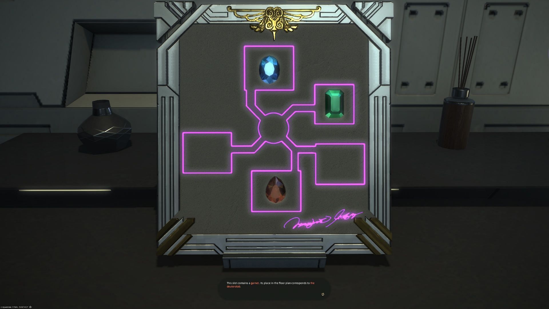 It turns out, this is the layout of the floor we&#039;re on! (Image via Square Enix)