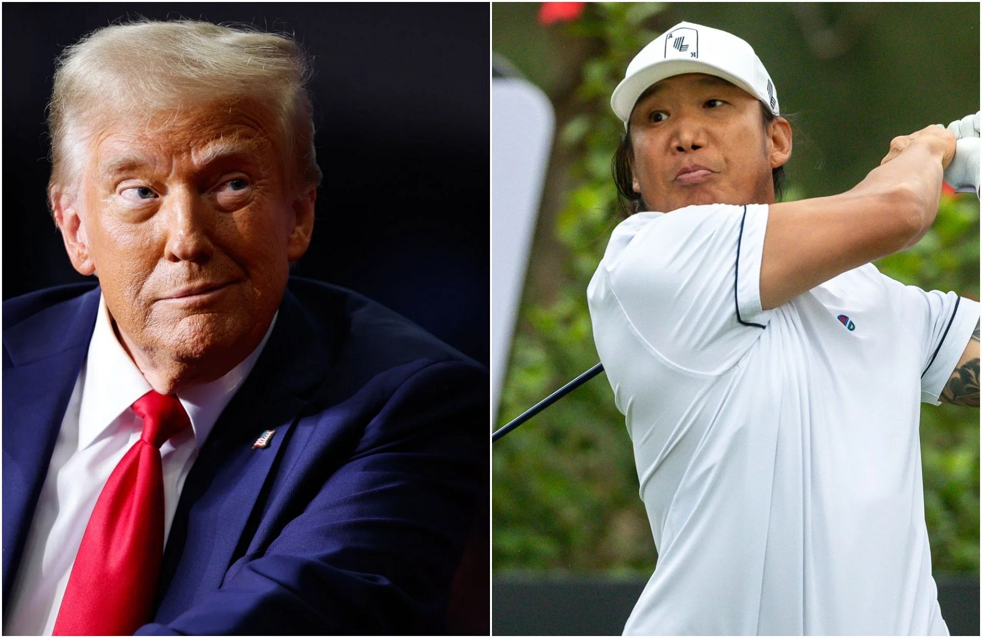 Anthony Kim sharpies &lsquo;MGA&rsquo; on his $45 merch to support Donald Trump