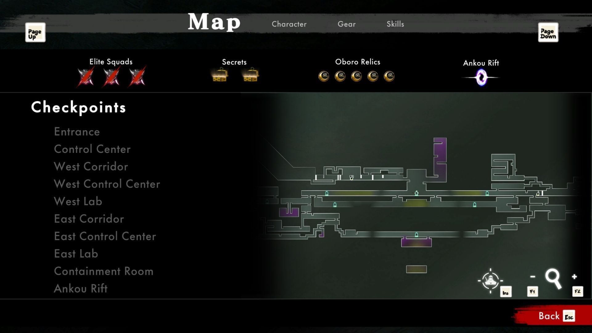 There is a lot of back and forth travel on this map if you want to get everything. Keep an eye on when gates unlock on the map (Image via SEGA)