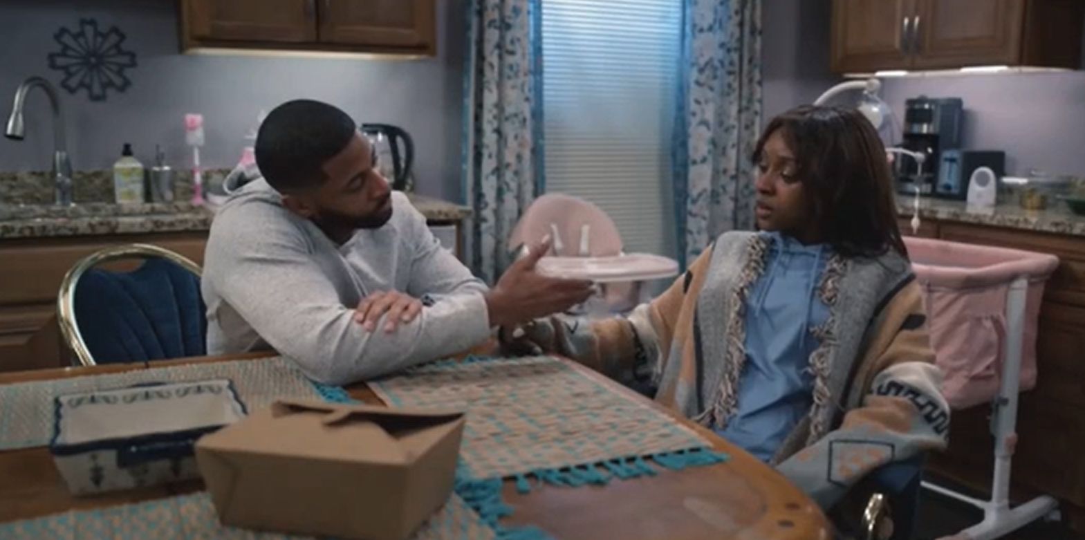 A still from Tyler Perry&#039;s Sistas season 9 episode 7 (Image via BET)
