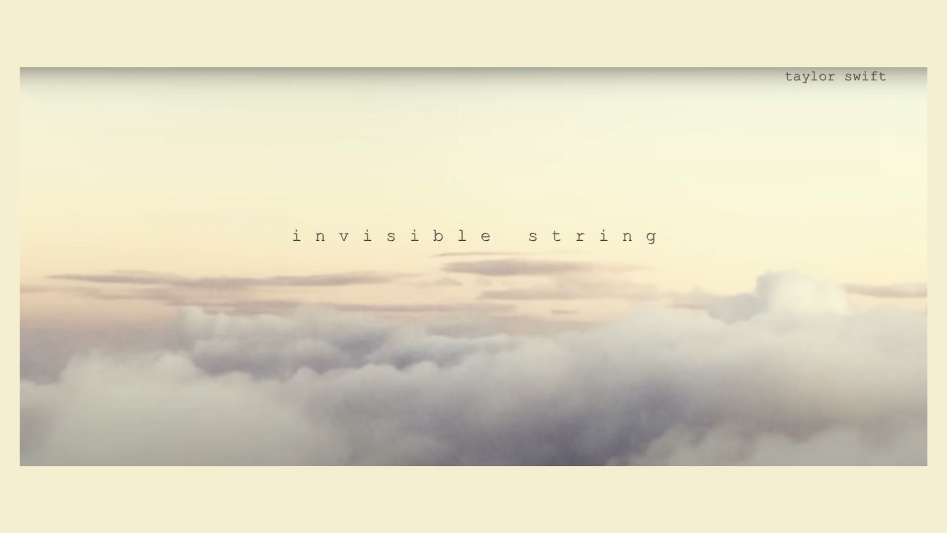 Invisible String appears on Taylor Swift&rsquo;s eighth album, Folklore (Image via YouTube/@TaylorSwift)