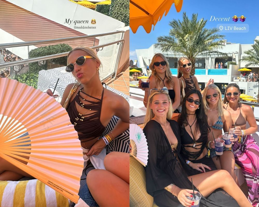 Miami Dolphins&rsquo; QB Quinn Ewers&rsquo; girlfriend Madelyn Barnes shared a glimpse from Vegas trip with her girl squad [IG/@madelynebarnes]