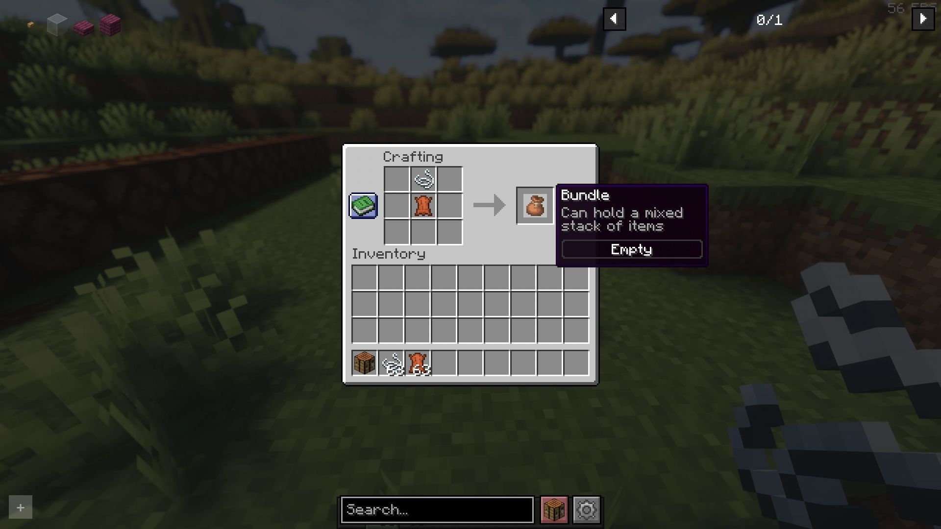 Bundles are one of the most useful items to use (Image via Sportskeeda Gaming || Mojang Studios)