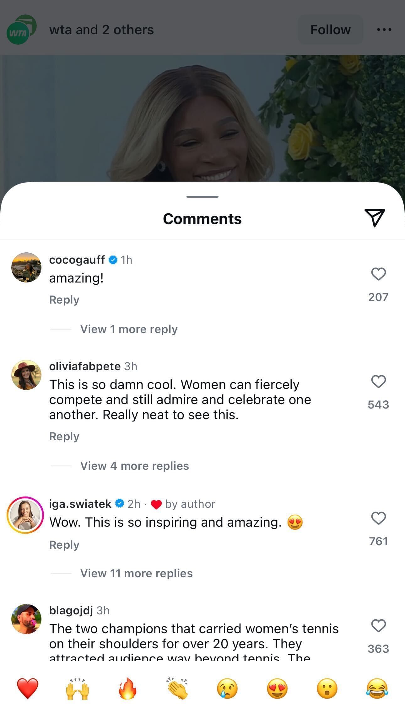 Comments section