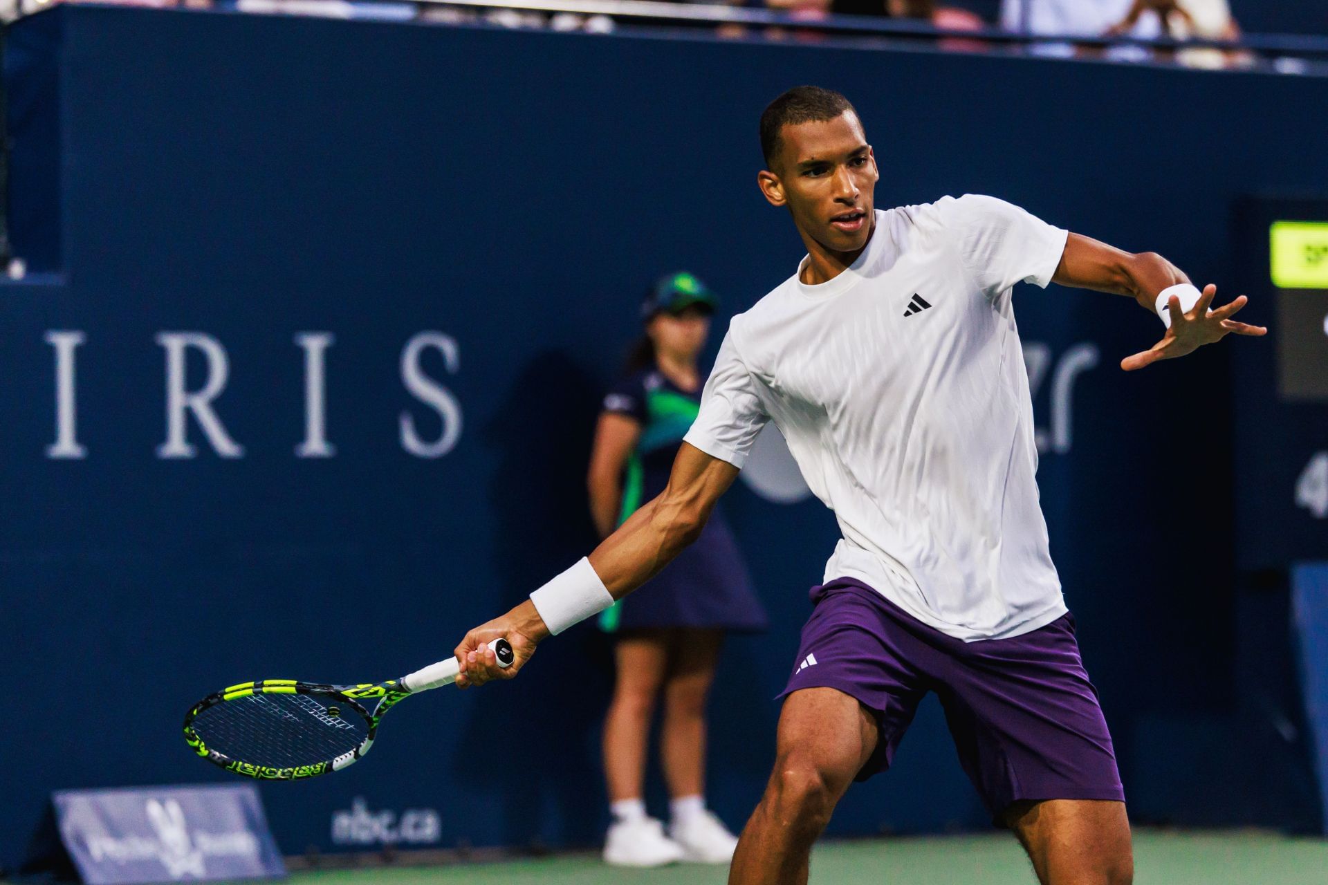 Auger-Aliassime in action at the 2025 Canadian Open (Image Source: Getty)