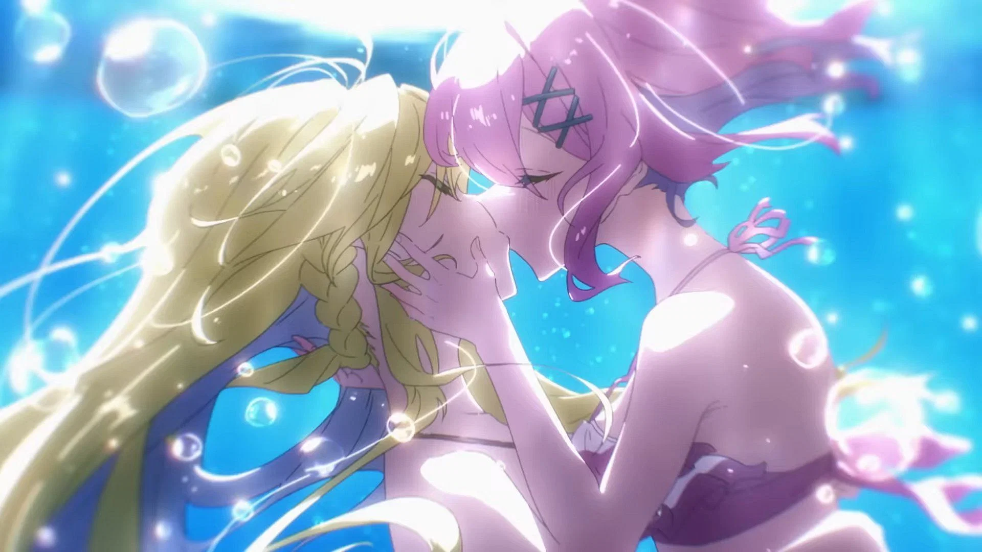 Mai and Renako share a kiss (Image via Studio Mother)