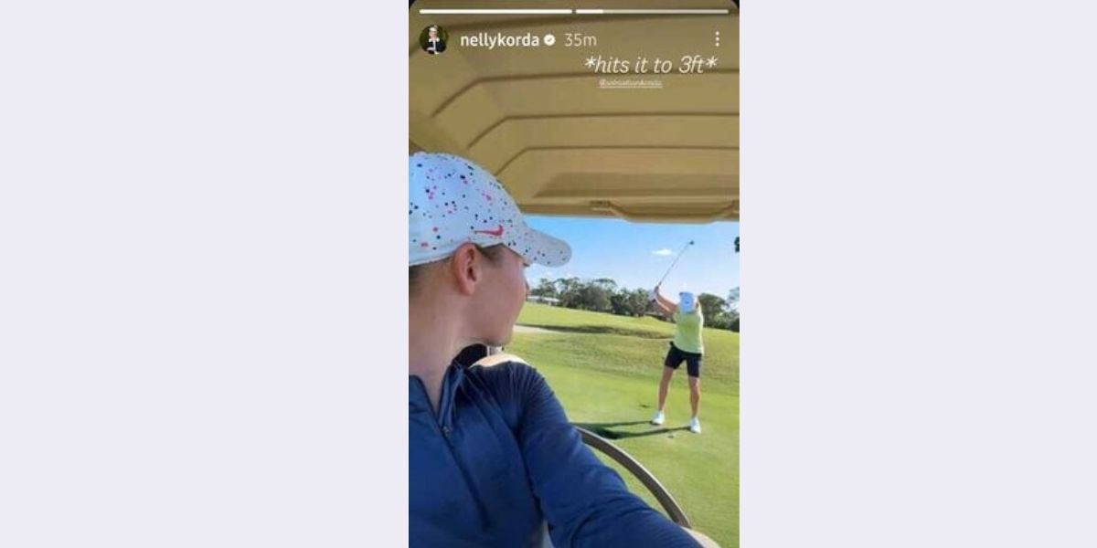 Screenshot via @nellykorda stories on Instagram dated August 14, 2025