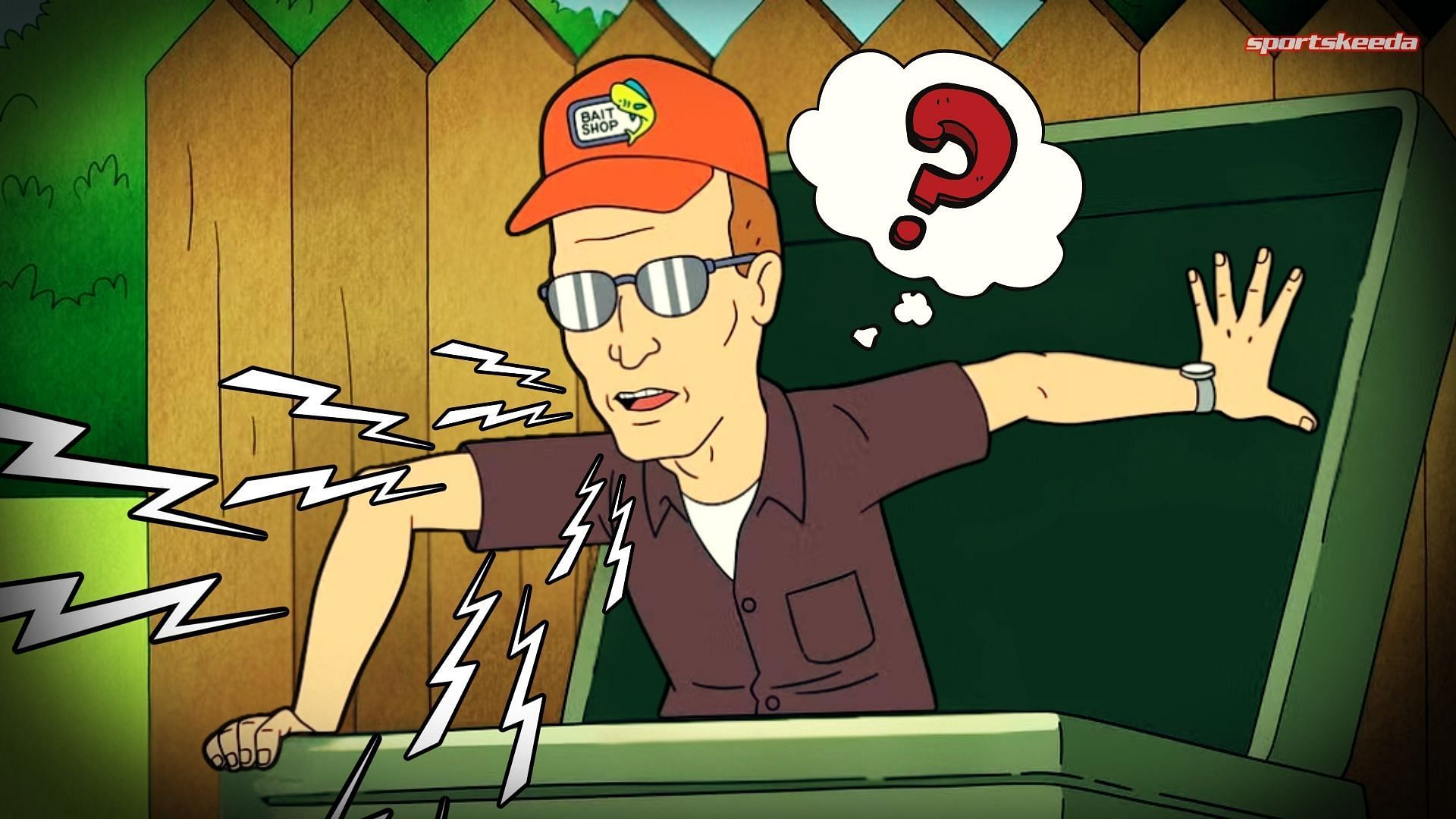 Voices behind Dale Gribble in King of the Hill season 14 (Custom cover edited by Sportskeeda, Original Image [Hulu])