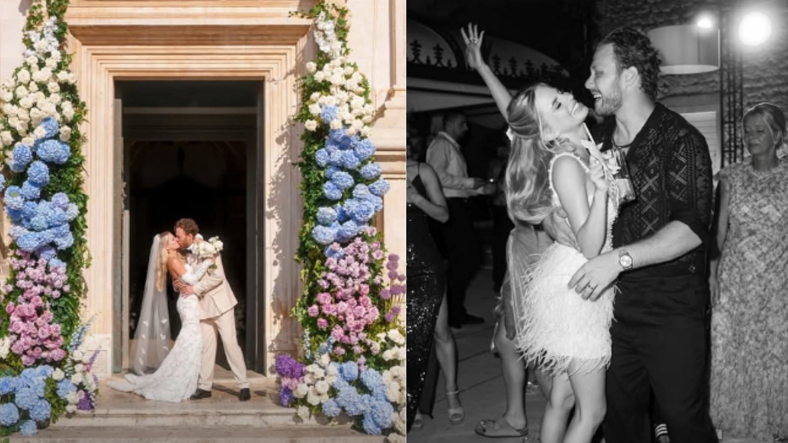 David Pastrnak pens heartfelt message for wife Rebecca on couple's first wedding anniversary - "One year married to this beautiful rocket"