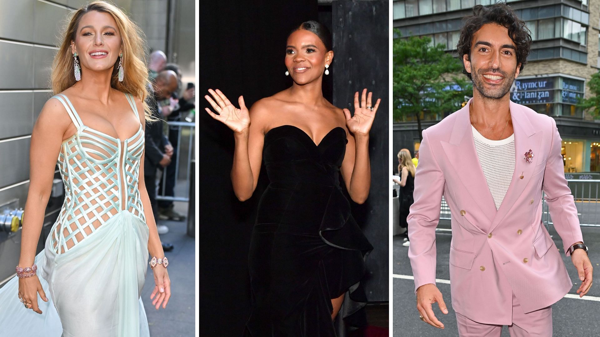 Blake Lively, Candace Owens, Justin Baldoni (Image via Getty)