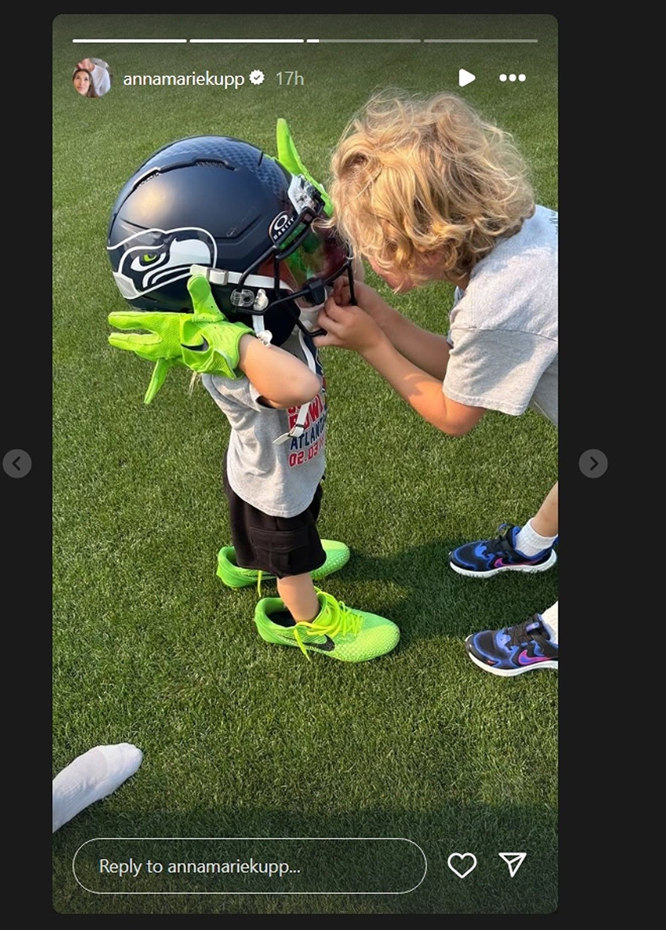 Cooper Kupp&rsquo;s wife Anna Marie IG Story /@annamariekupp