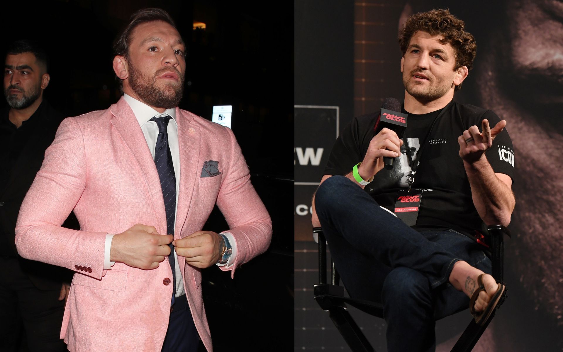 Ben Askren (right) lambasts Conor McGregor (left). [Images courtesy: Getty]