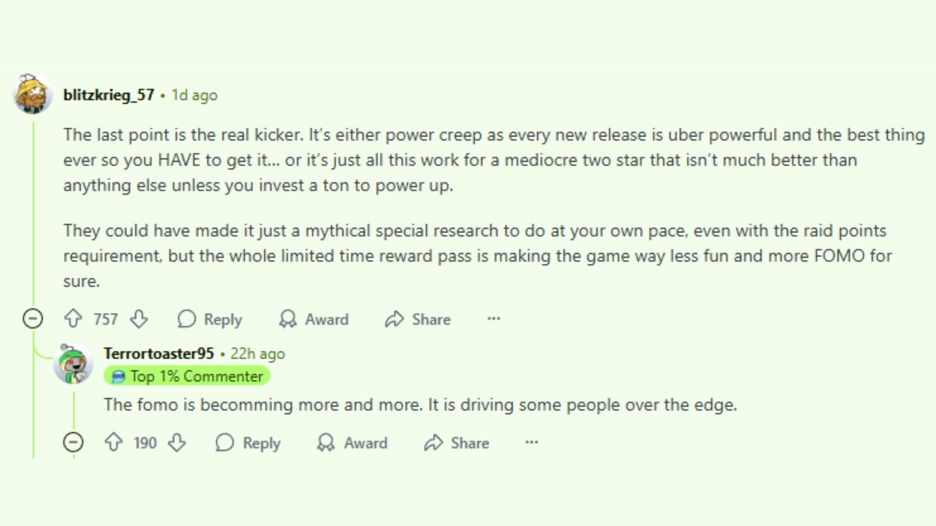 The community added their thoughts to the main post (Image via Reddit)