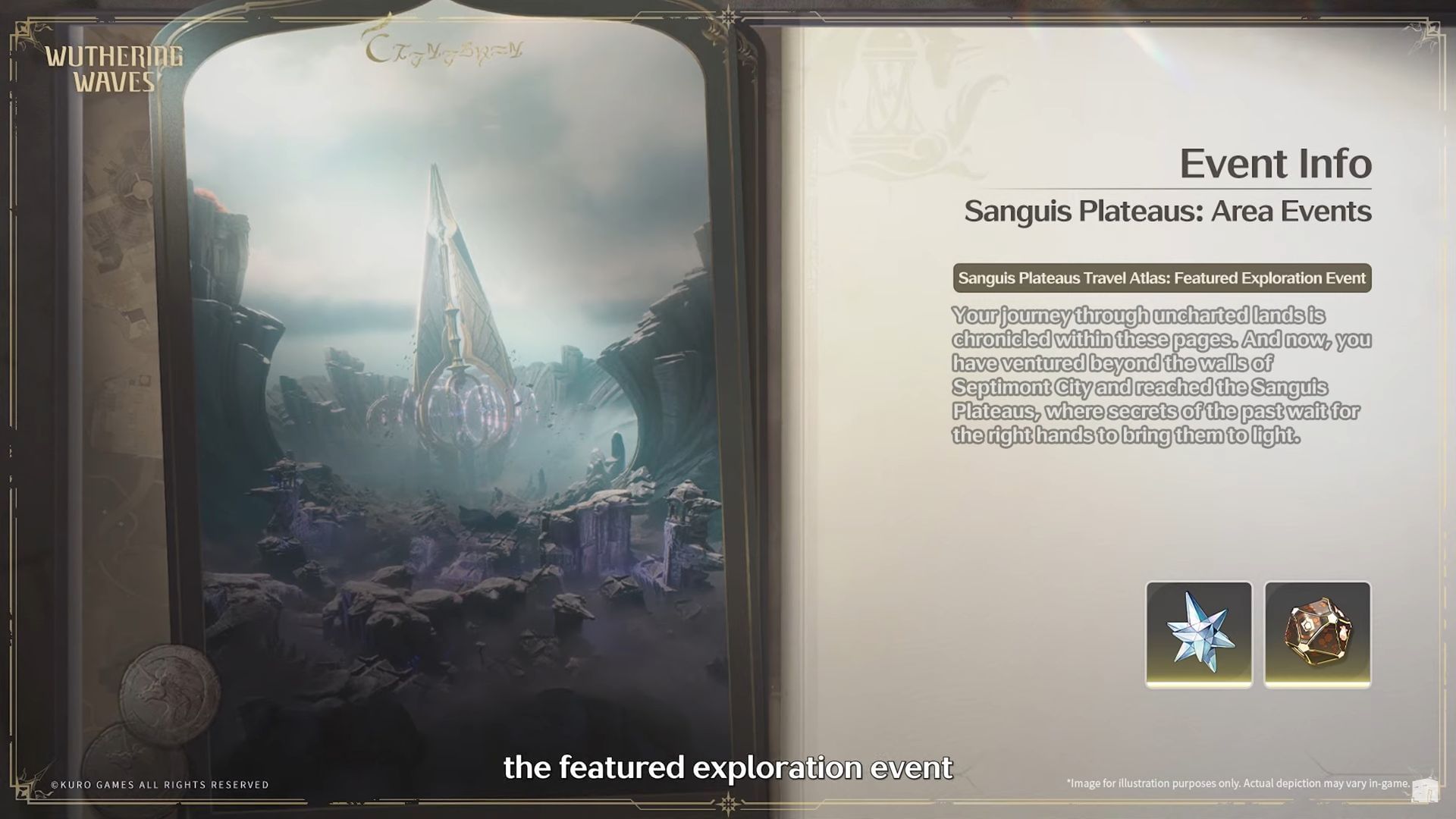 Sanguis Plateaus Travel Atlas event (Image via Kuro Games)