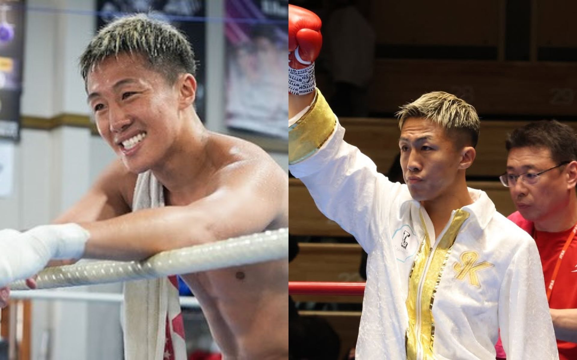 Japanese boxers Shigetoshi Kotari (left) and Hiromasa Urakawa (right) after competing on same card. [Images courtesy: @k_shige92, hiromasa_7 on Instagram]