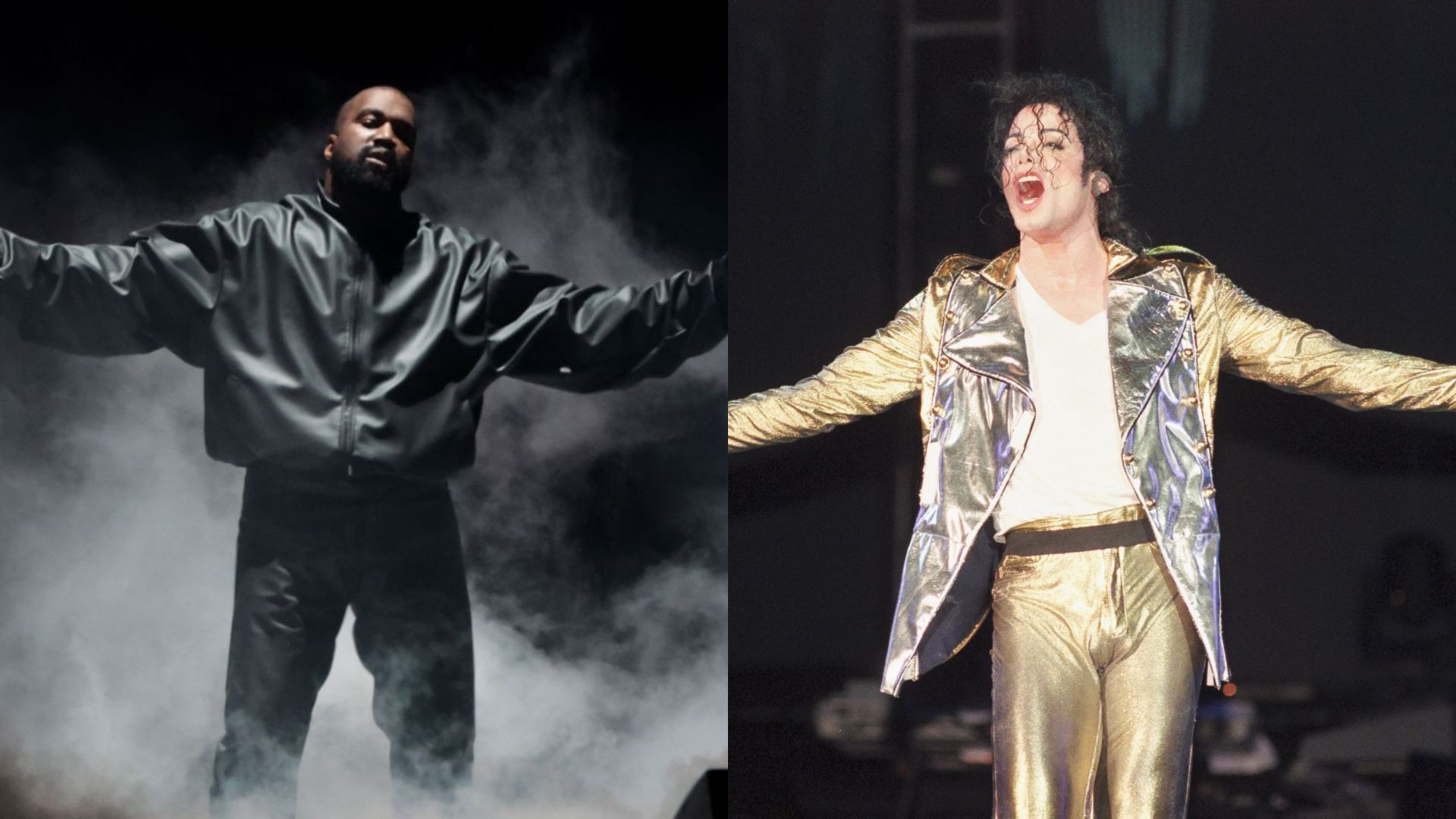 Kanye West, Michael Jackson (Images via Getty)