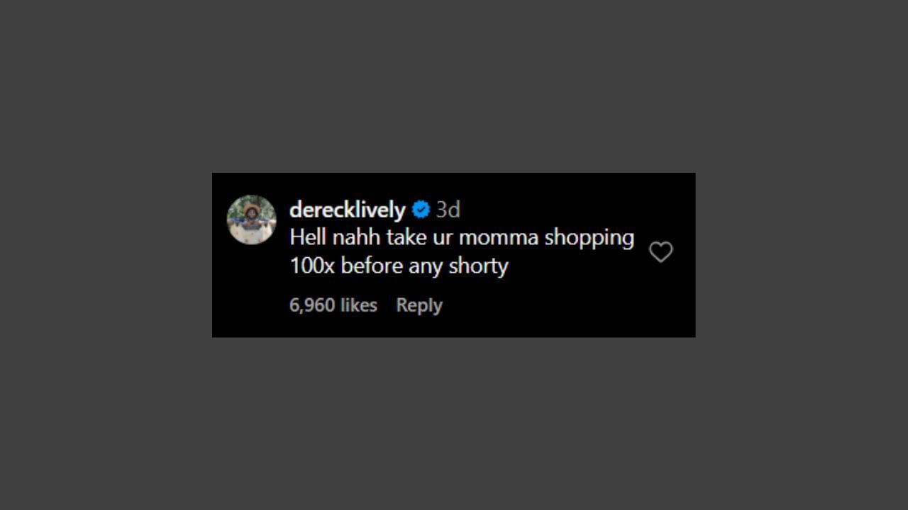 Lively defends Jayden Daniels from online criticism. (Credits: @culturemillennials/Instagram)