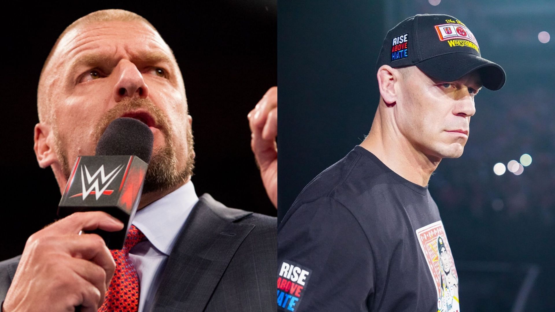 WWE icons Triple H and John Cena (Photo credit: WWE.com)