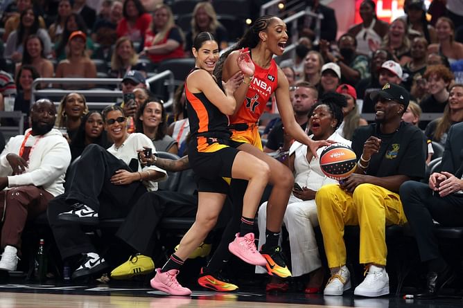 Kelsey Plum includes Caitlin Clark's $233,468 teammate & A’ja Wilson in her dream lineup