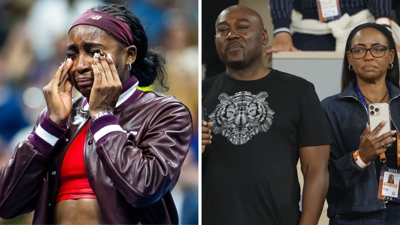Coco Gauff tears emotional US Open mother father