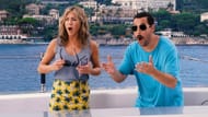 Aniston and Sandler in the movie (Image via Netflix)
