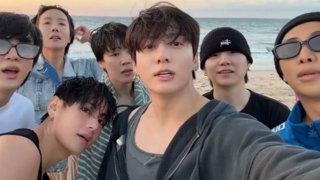 My forever seven” - Fans react as BTS reunites in a 7-minute chaotic LA beach Weverse livestream, drawing 4.2 million views