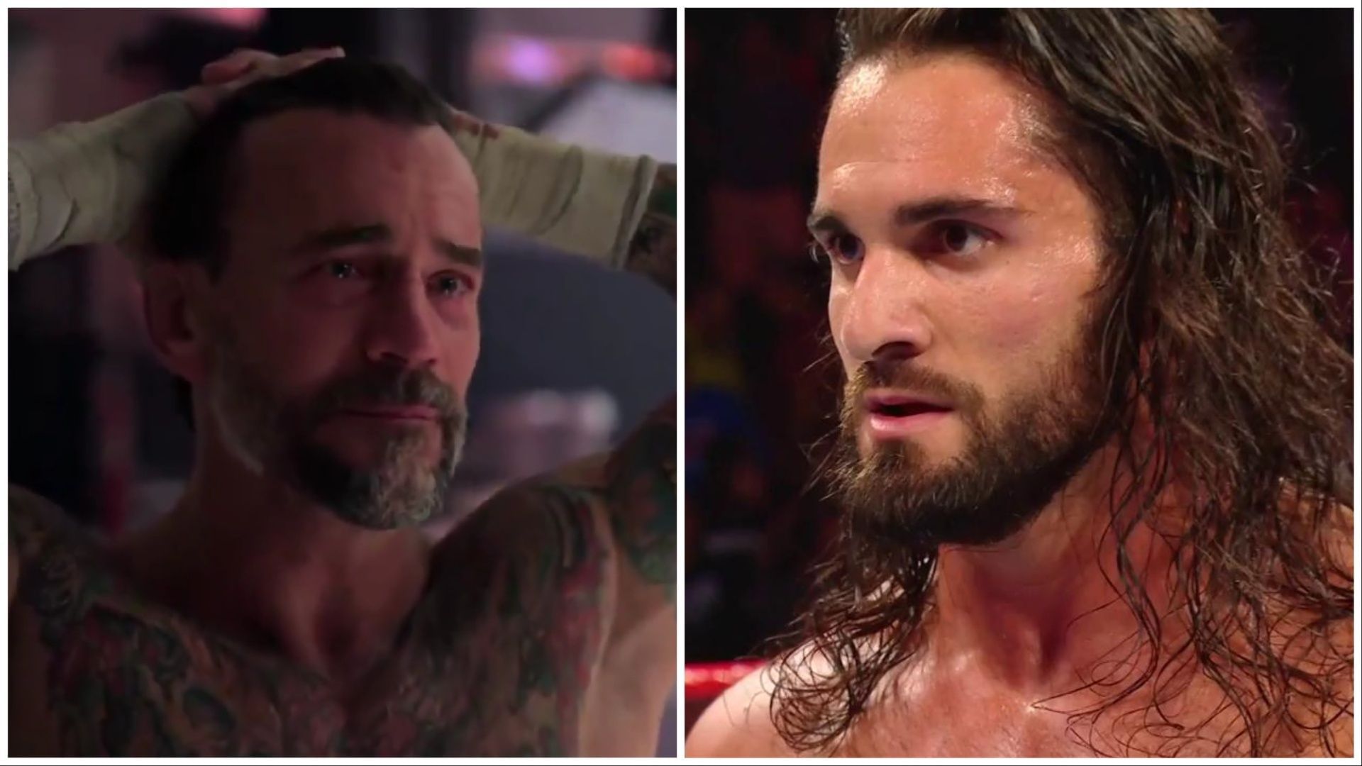 CM Punk and Seth Rollins (Photo: WWE: Unreal on Netflix and WWE on X)