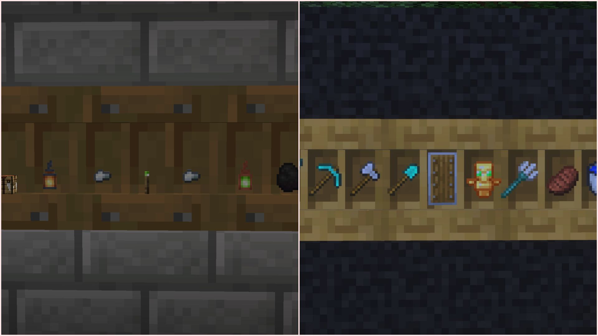 Mojang reverted the item positioning in latest Minecraft snapshot (Image via Sportskeeda Gaming || Mojang Studios)