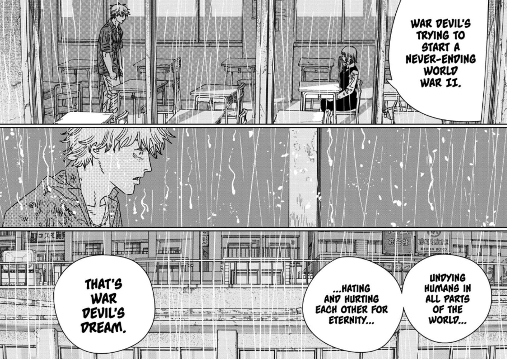 The War Devil&#039;s plans (Image via Viz Media)