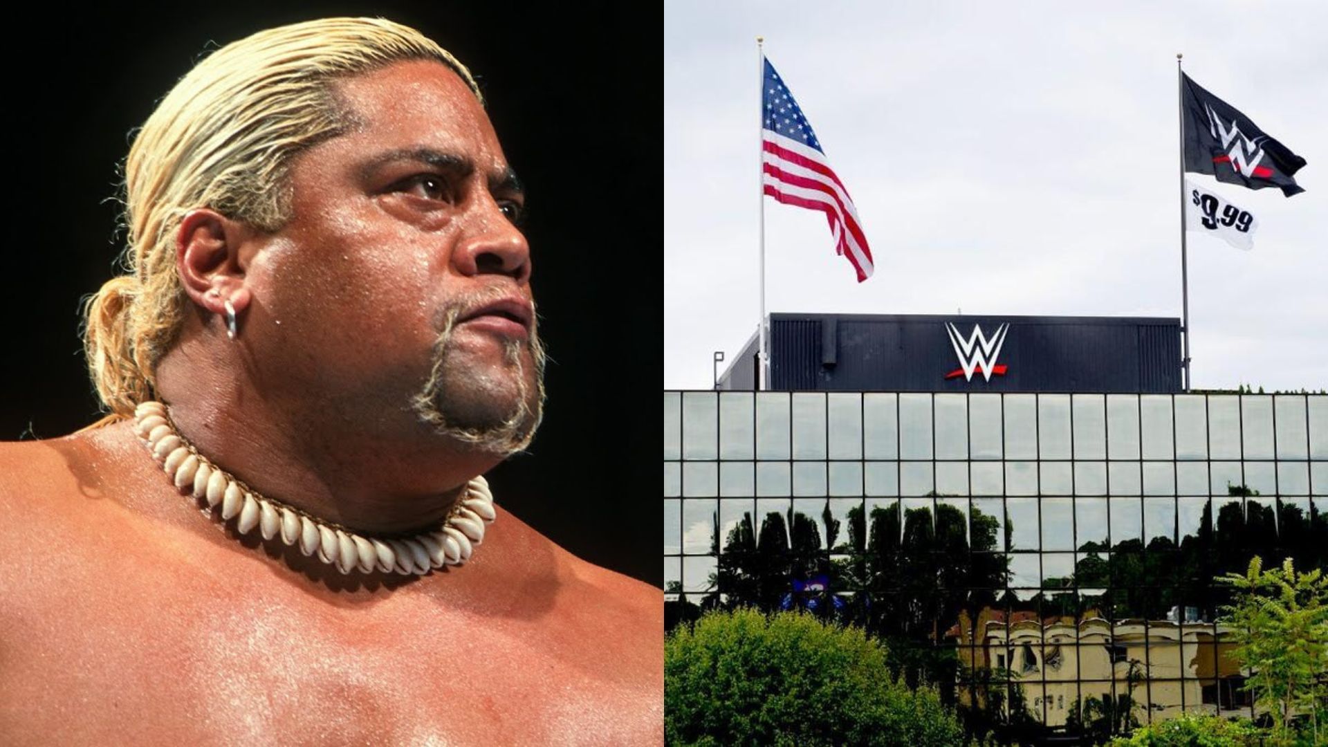Rikishi (left), WWE headquarters (right) (Image Credits: WWE.com)